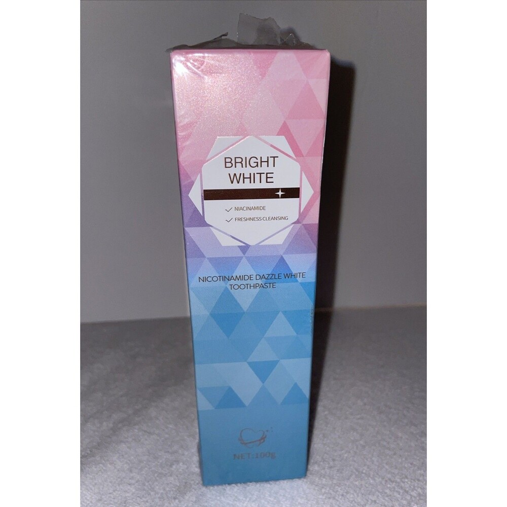 HUNMUI Nicotinamide Dazzle Bright White Toothpaste 100g Whitening Fresh Breath